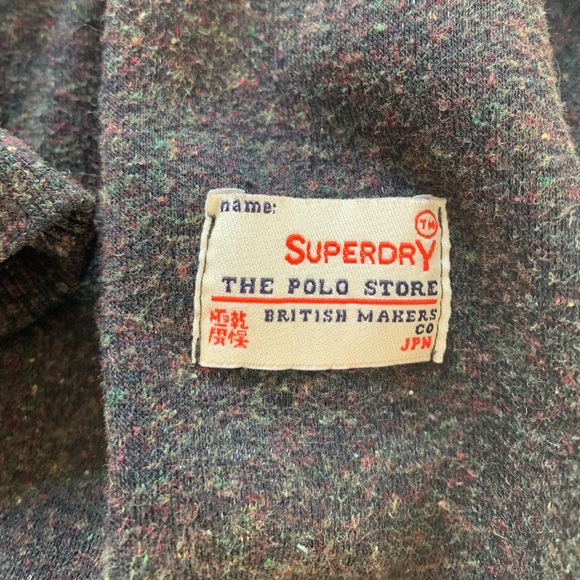 Superdry gray and pink crewneck - Picture 2 of 3